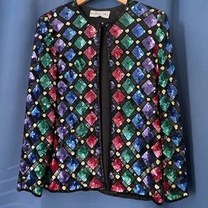 Vintage sequin coat, my mother has owned it 25+ years! In near perfect condition